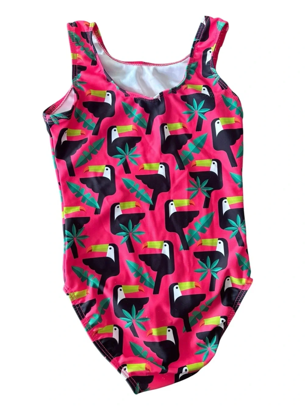 Destira Lot of 2 Gymnastic Leotards~Toucan & Reindeer Print CXS